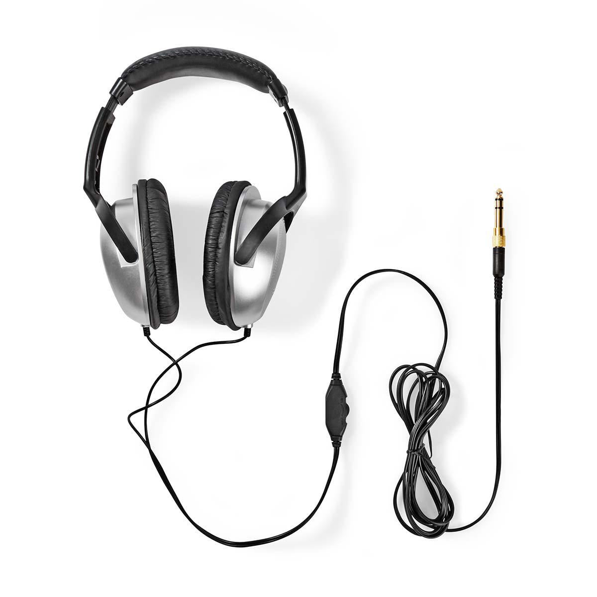 Over-Ear Wired Headphones | Cable length: 2.70 m | Volume Control | Silver / Black