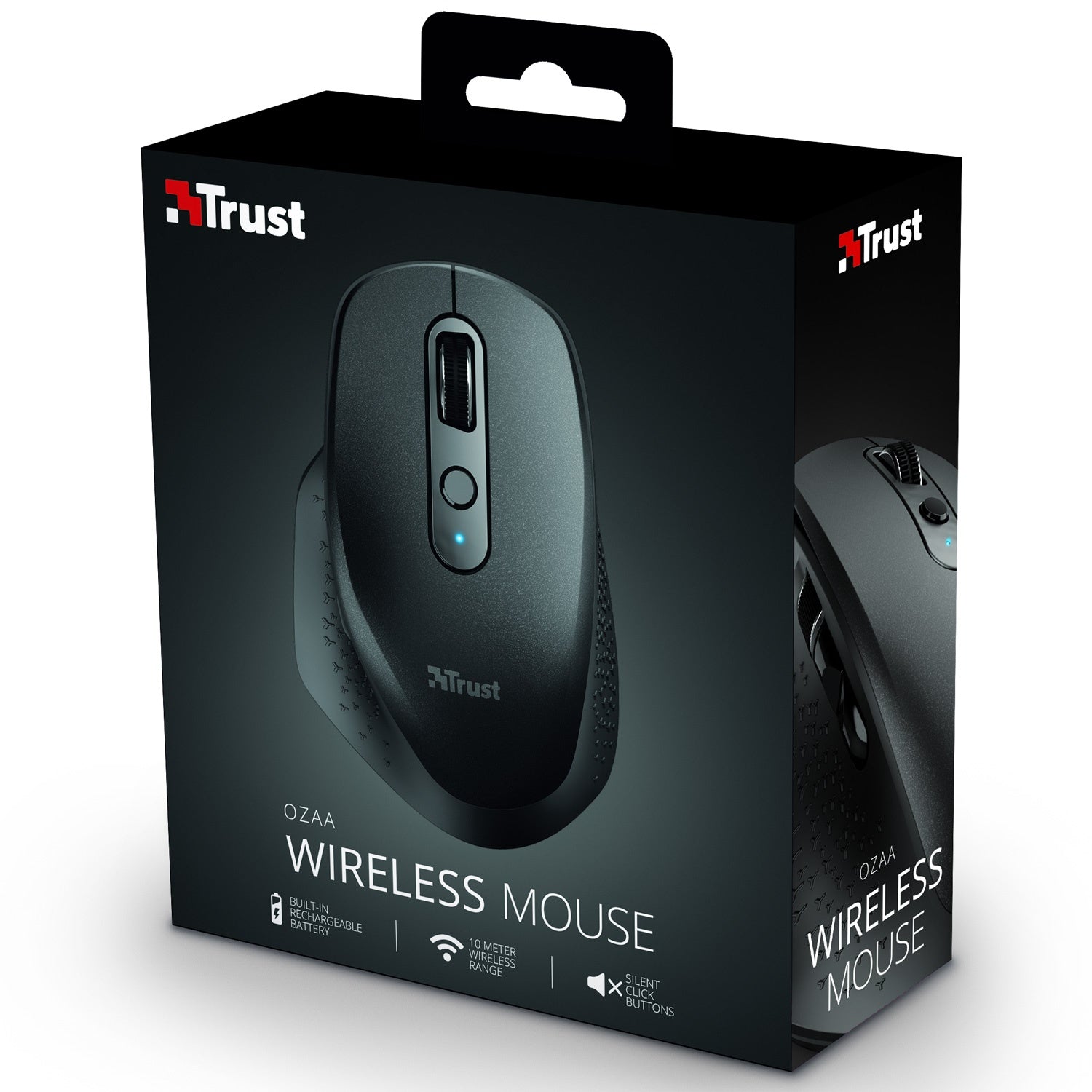 Ozaa Wireless mouse rechargeable Black
