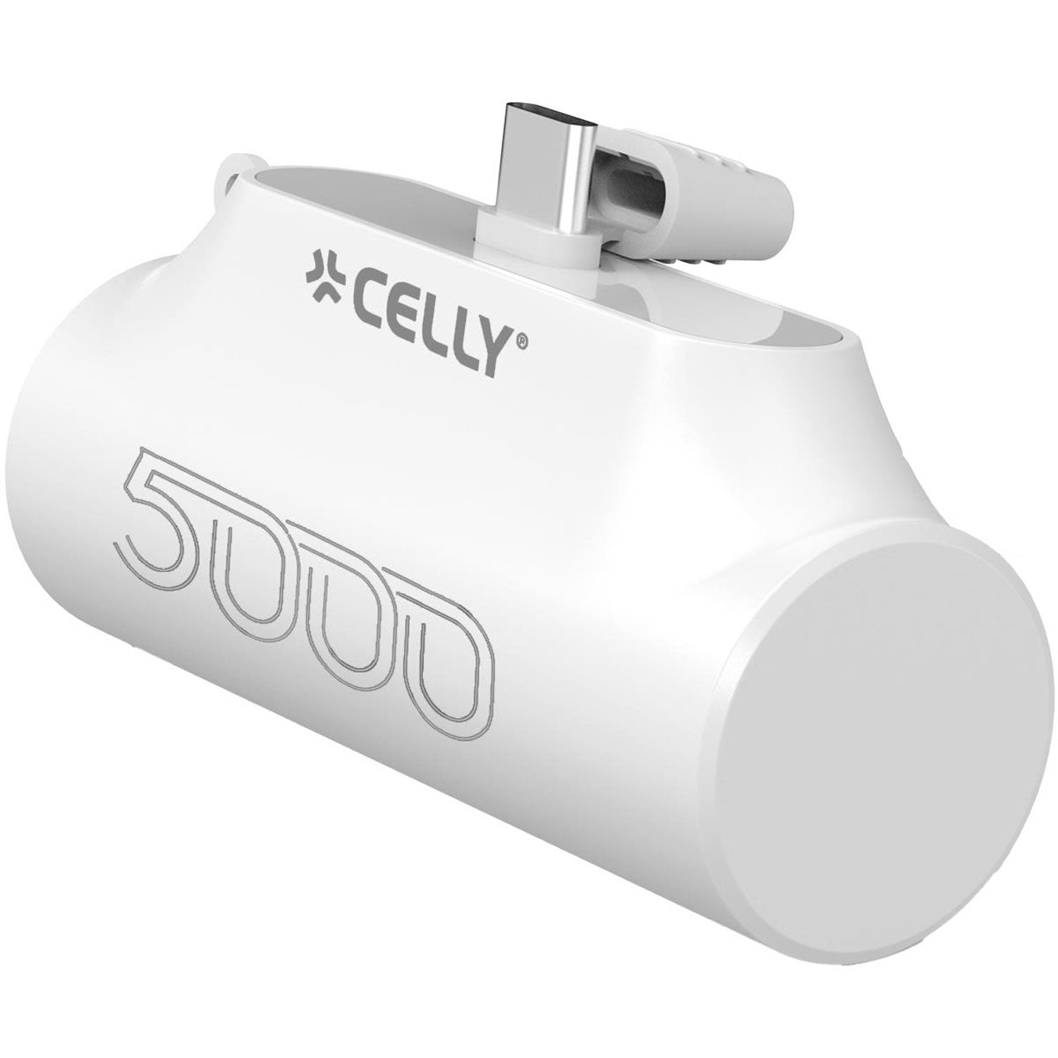 PBC5000 Compact PowerBank with USB-C connector 10.5W 5000mAh White