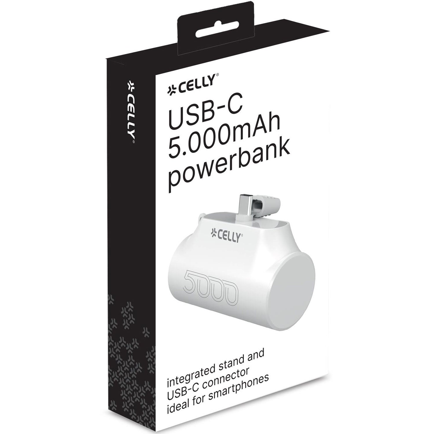 PBC5000 Compact PowerBank with USB-C connector 10.5W 5000mAh White