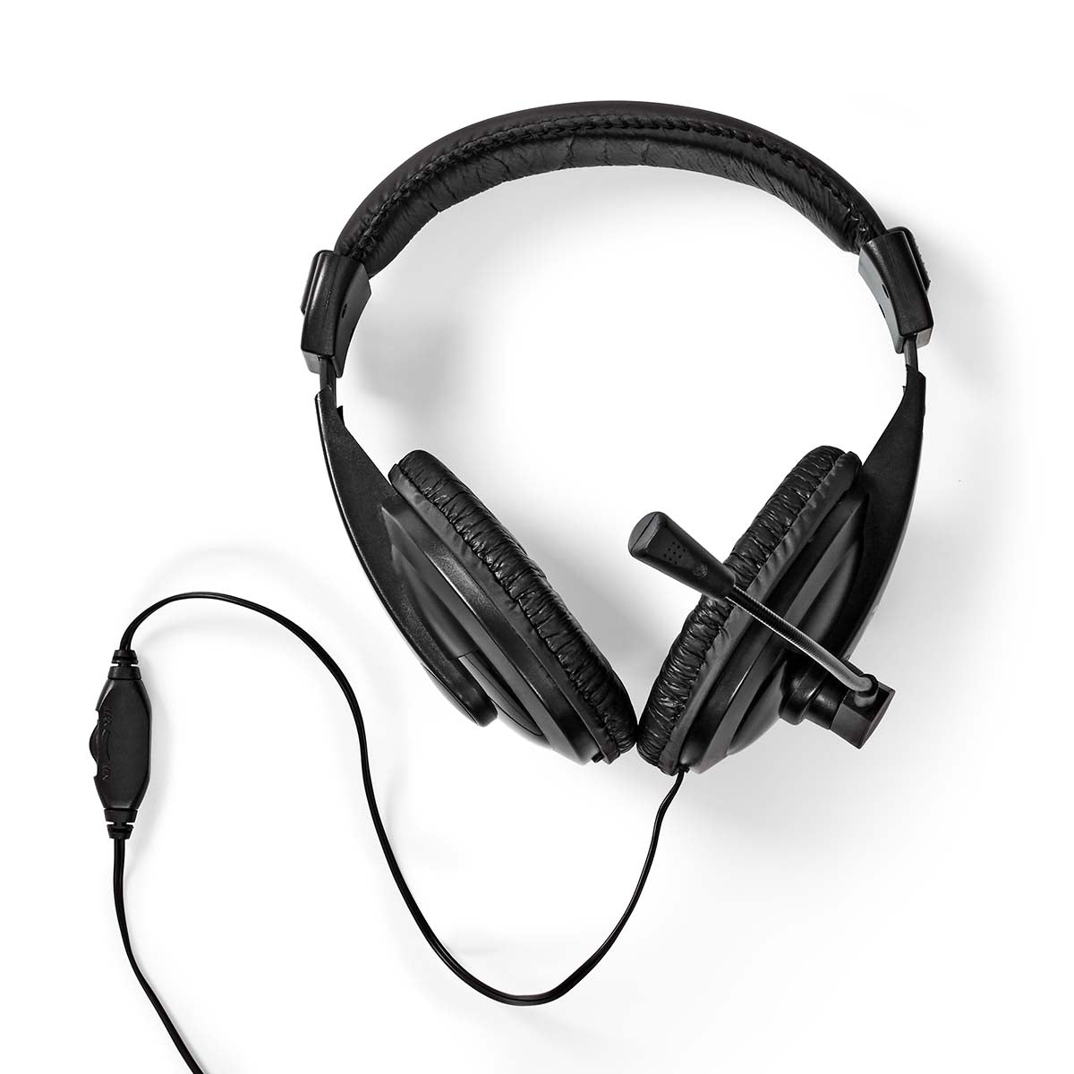 PC Headset | Over-Ear | Stereo | 1x 3.5 mm / 2x 3.5 mm | Fold-Away Microphone | Black