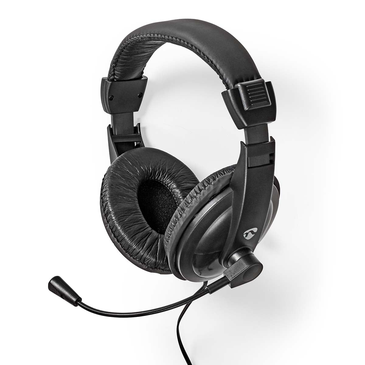 PC Headset | Over-Ear | Stereo | 1x 3.5 mm / 2x 3.5 mm | Fold-Away Microphone | Black