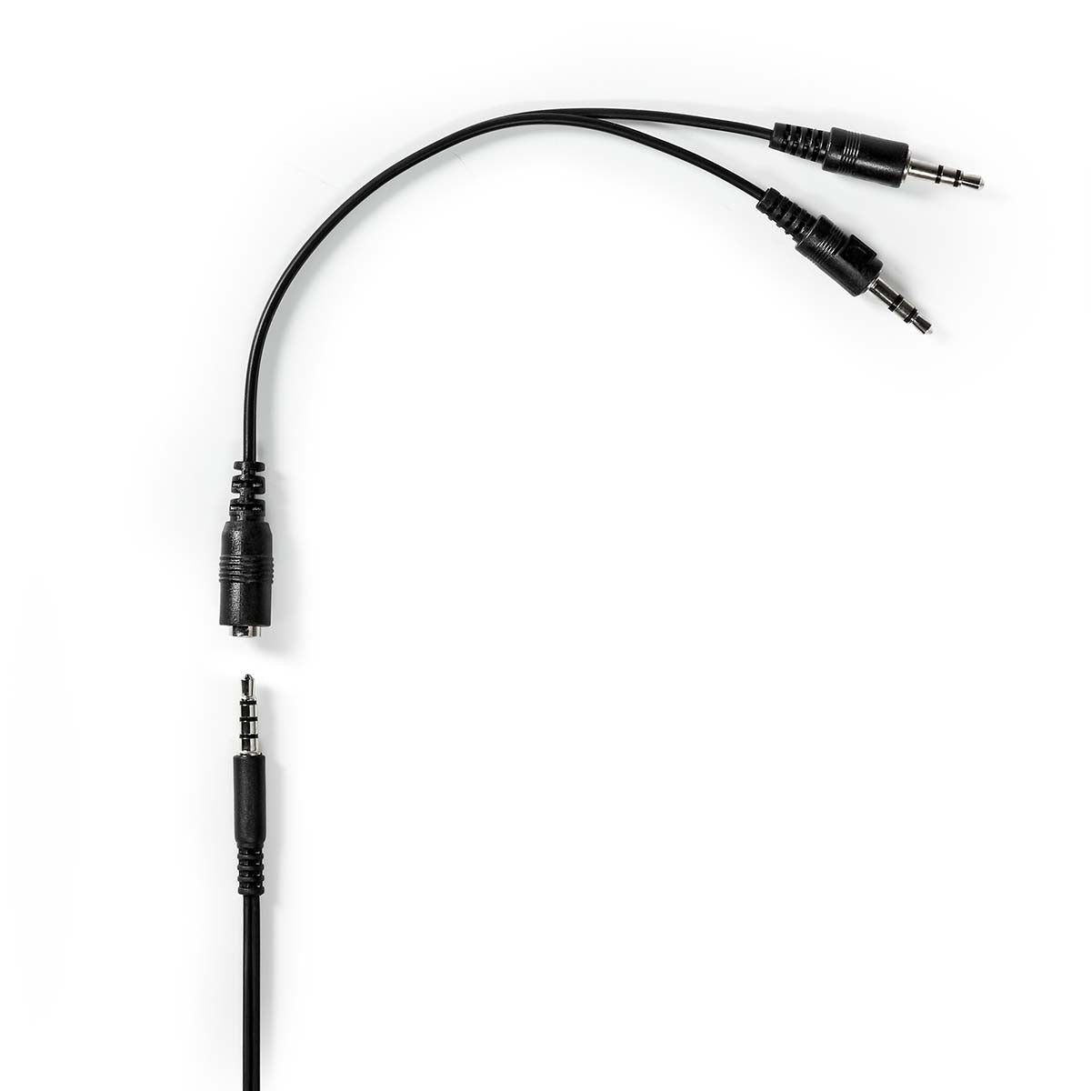 PC Headset | Over-Ear | Stereo | 1x 3.5 mm / 2x 3.5 mm | Fold-Away Microphone | Black