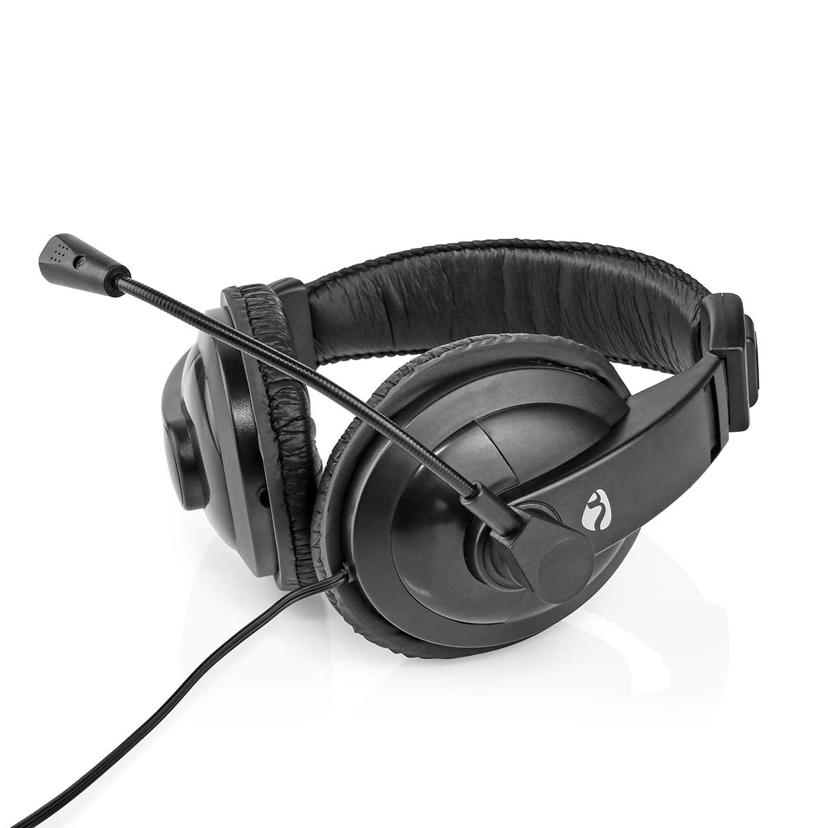 PC Headset | Over-Ear | Stereo | 1x 3.5 mm / 2x 3.5 mm | Fold-Away Microphone | Black