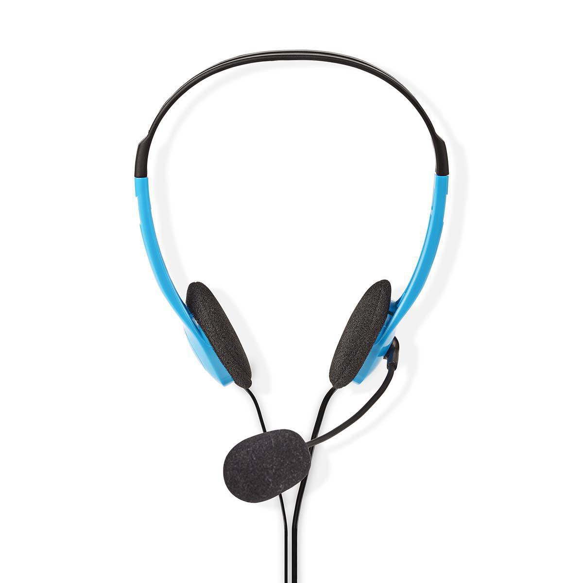PC headset | On-Ear | Stereo | 2x 3.5mm | Foldable Microphone | Blue