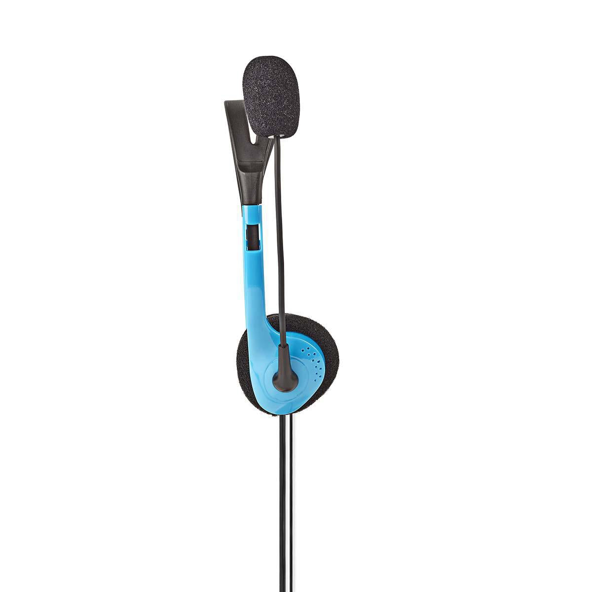 PC headset | On-Ear | Stereo | 2x 3.5mm | Foldable Microphone | Blue