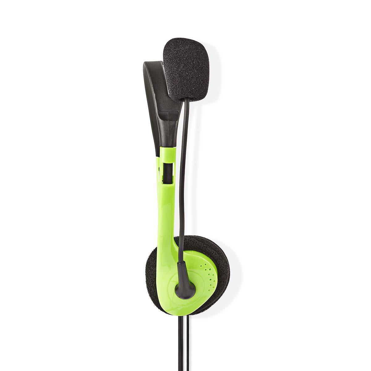 PC headset | On-Ear | Stereo | 2x 3.5mm | Foldable Microphone | Green