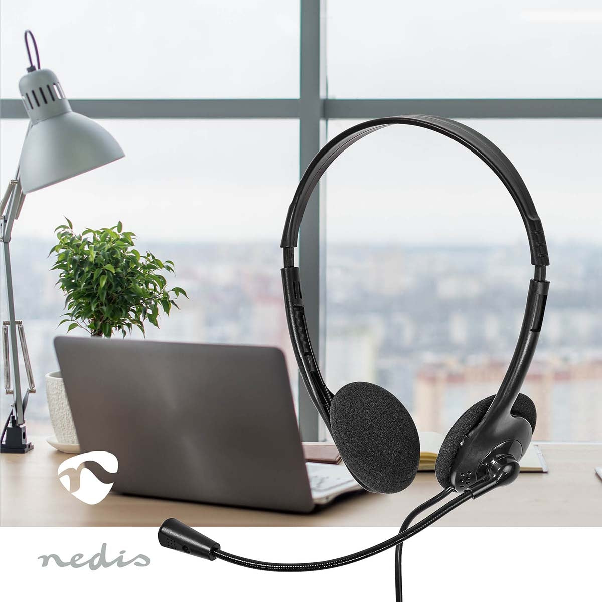 PC headset | On-Ear | Stereo | USB Type-A / USB Type-C™ | Foldable Microphone | Black