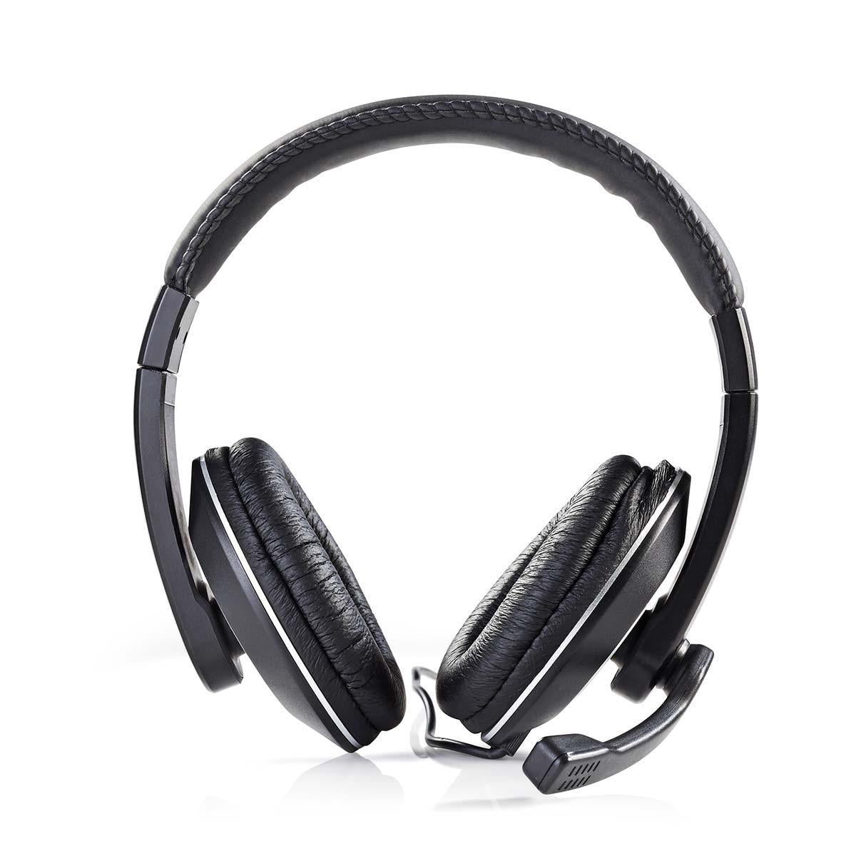 PC headset | Over-Ear | Stereo | 2x 3.5mm | Foldable Microphone | Black