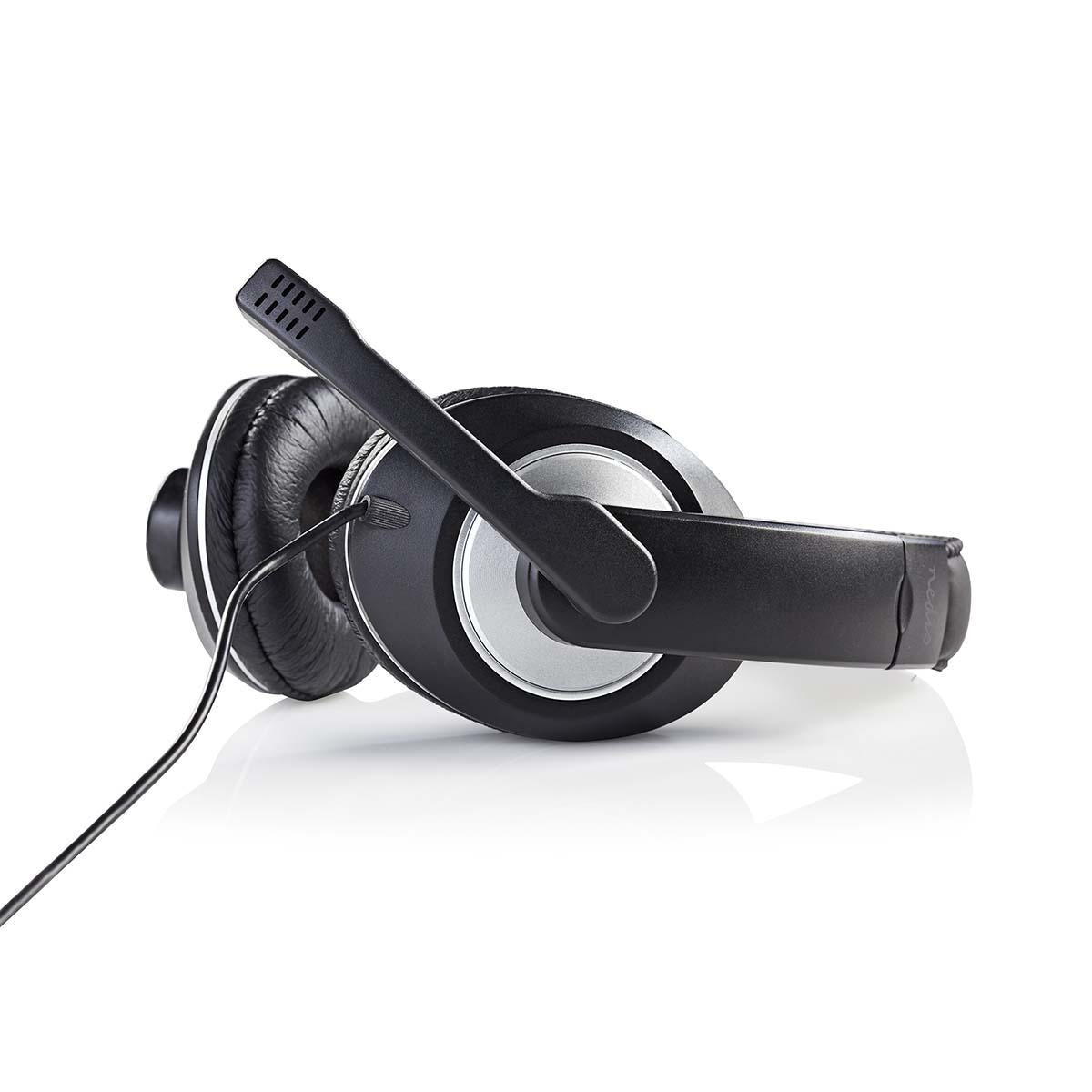 PC headset | Over-Ear | Stereo | 2x 3.5mm | Foldable Microphone | Black