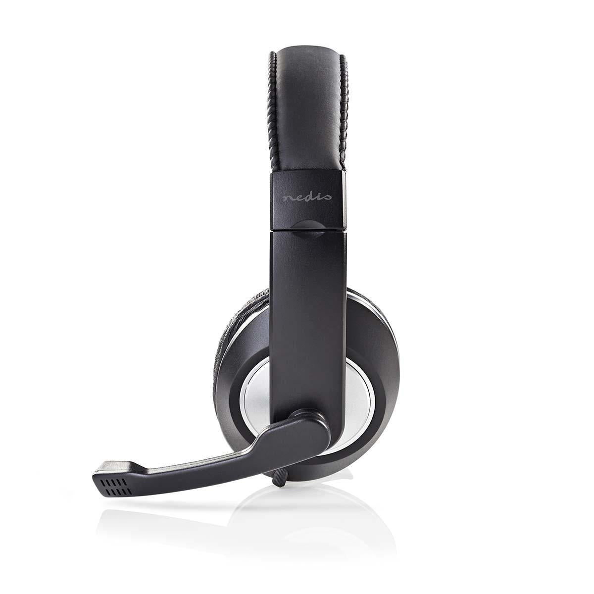 PC headset | Over-Ear | Stereo | 2x 3.5mm | Foldable Microphone | Black