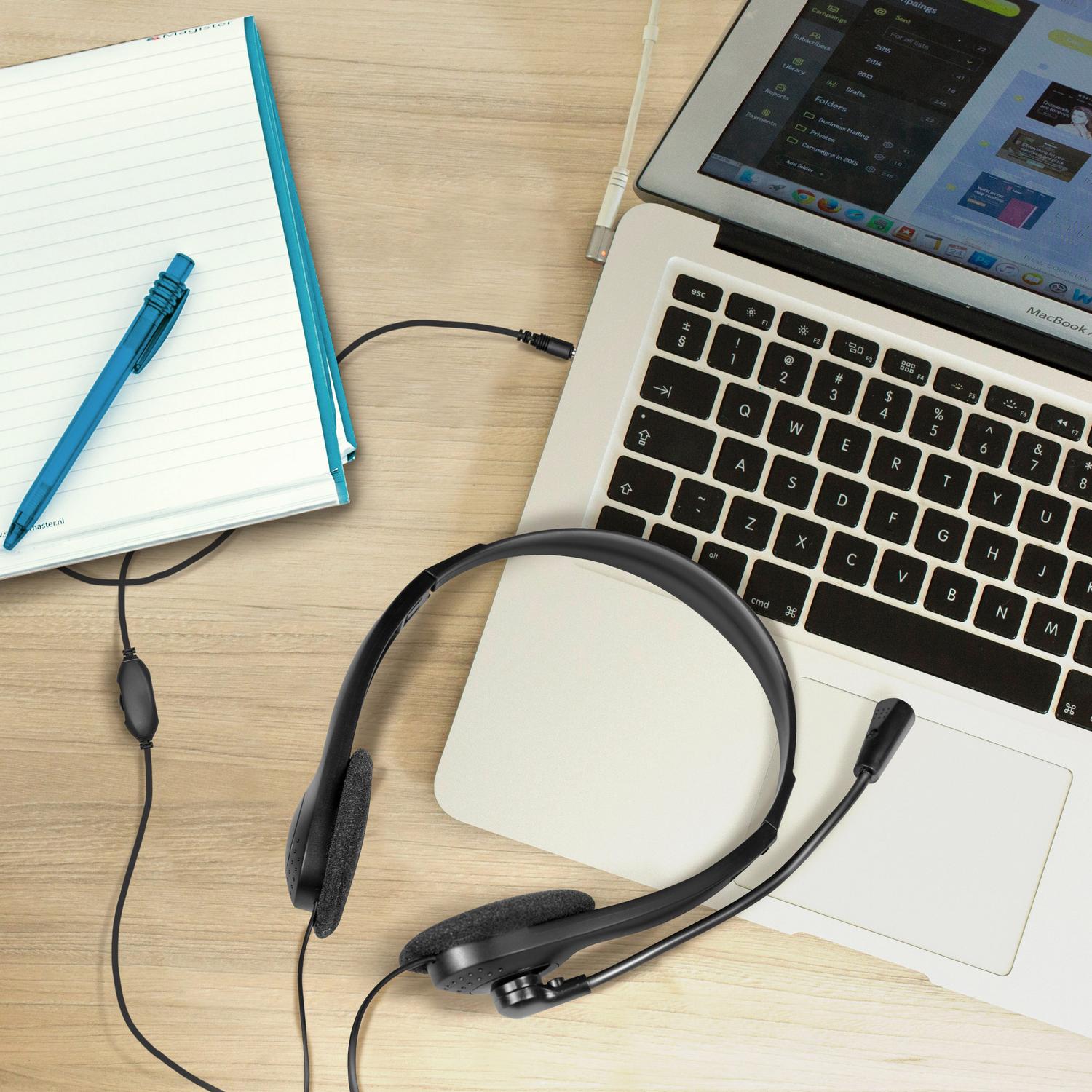 PC headset Stereo with microphone 1x3.5mm connector