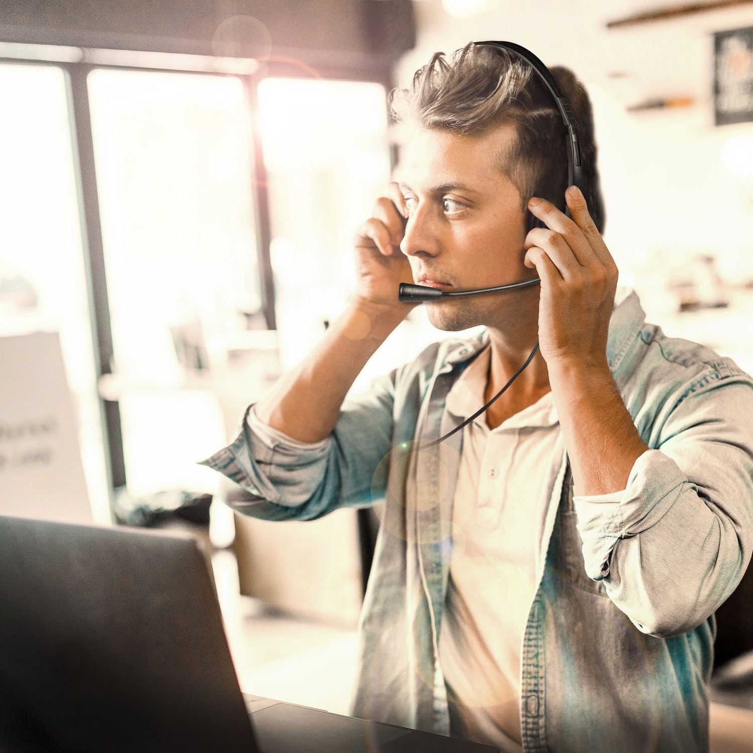 PC headset Stereo with microphone 1x3.5mm connector