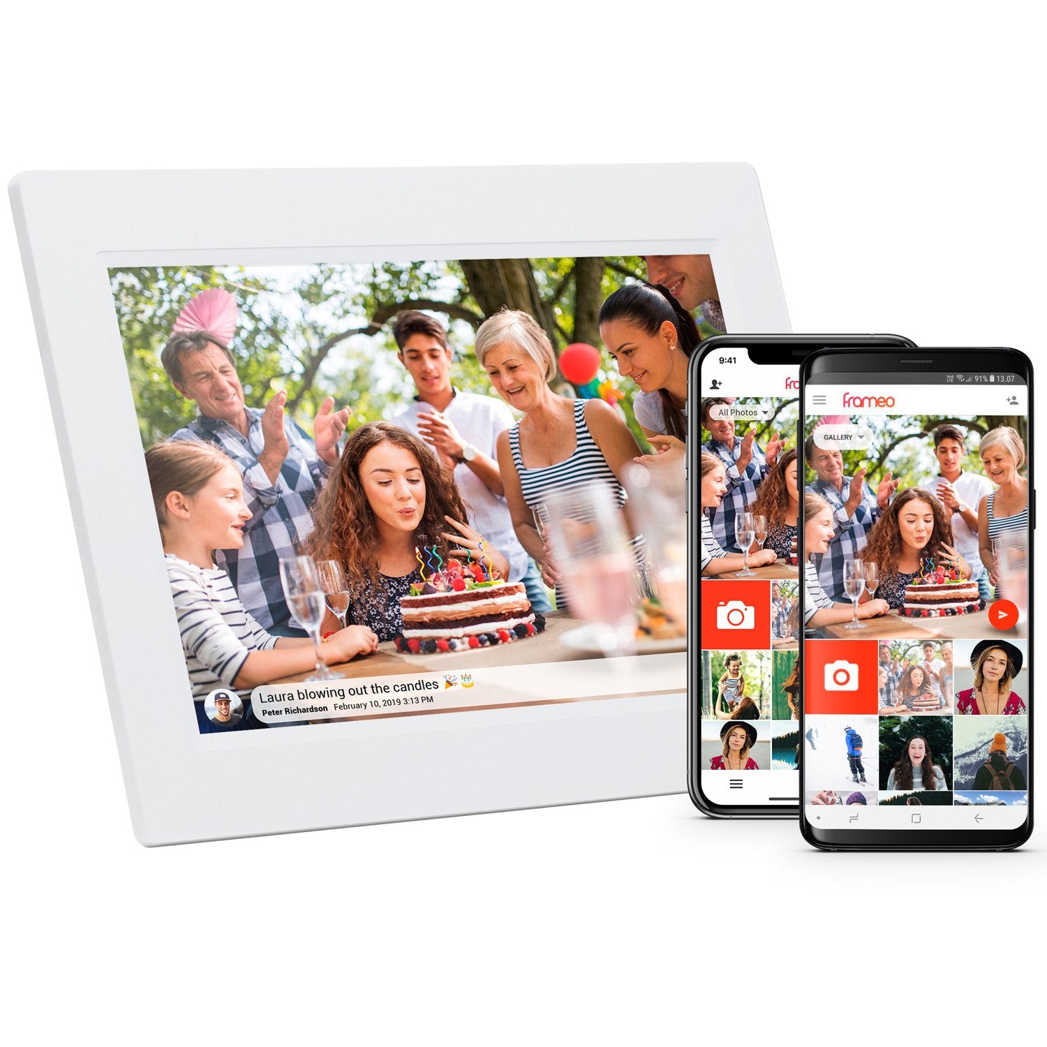PFF-1015W 10.1" Smart photo frame with FRAMEO software White