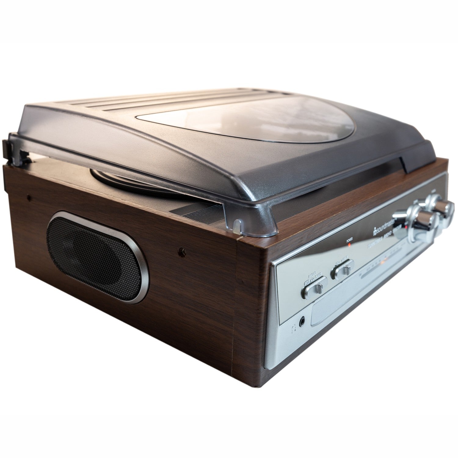 PL186H Turntable with radio and built-in speakers.