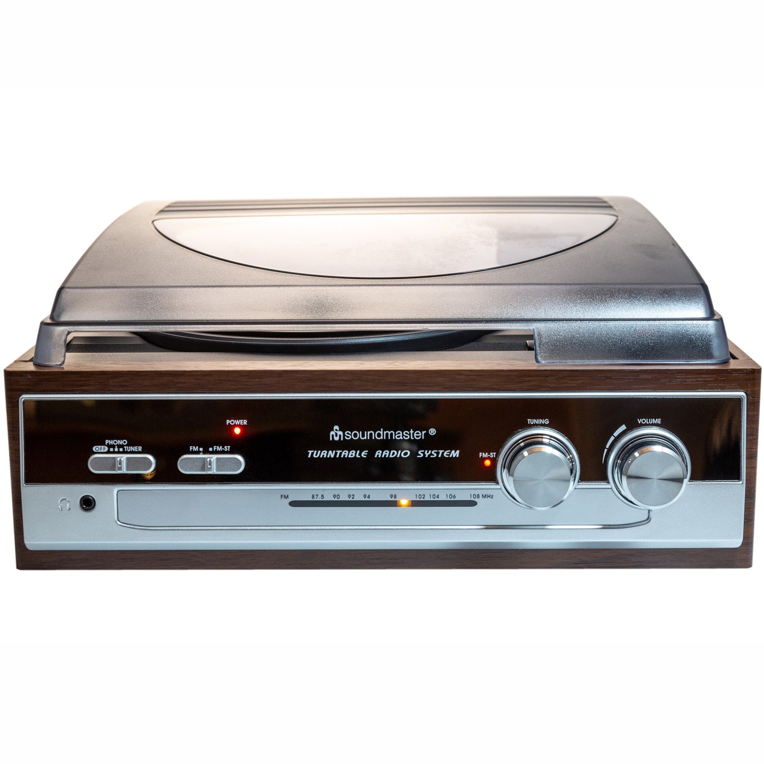 PL186H Turntable with radio and built-in speakers.