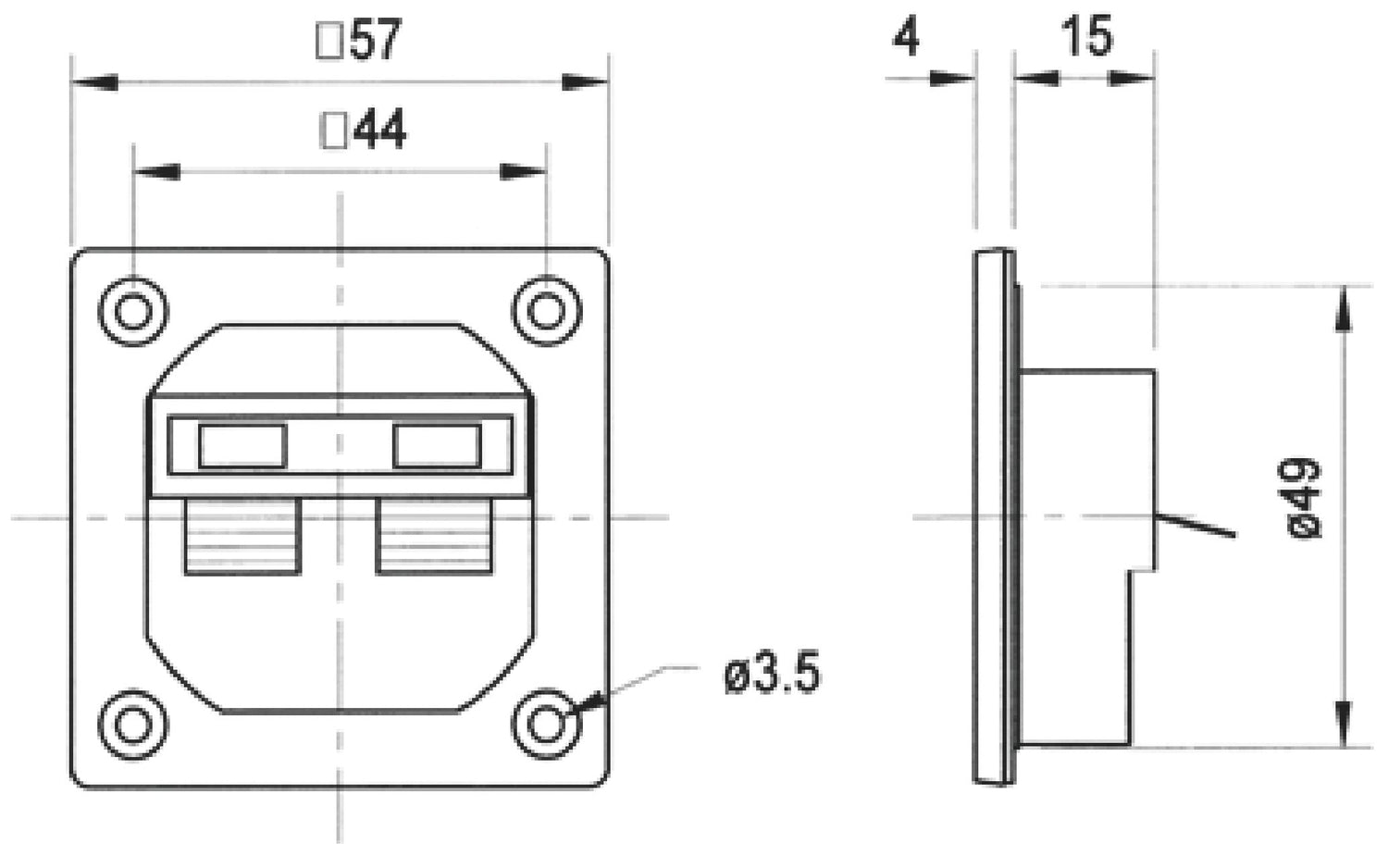 PT 57 NG - Loudspeaker terminal