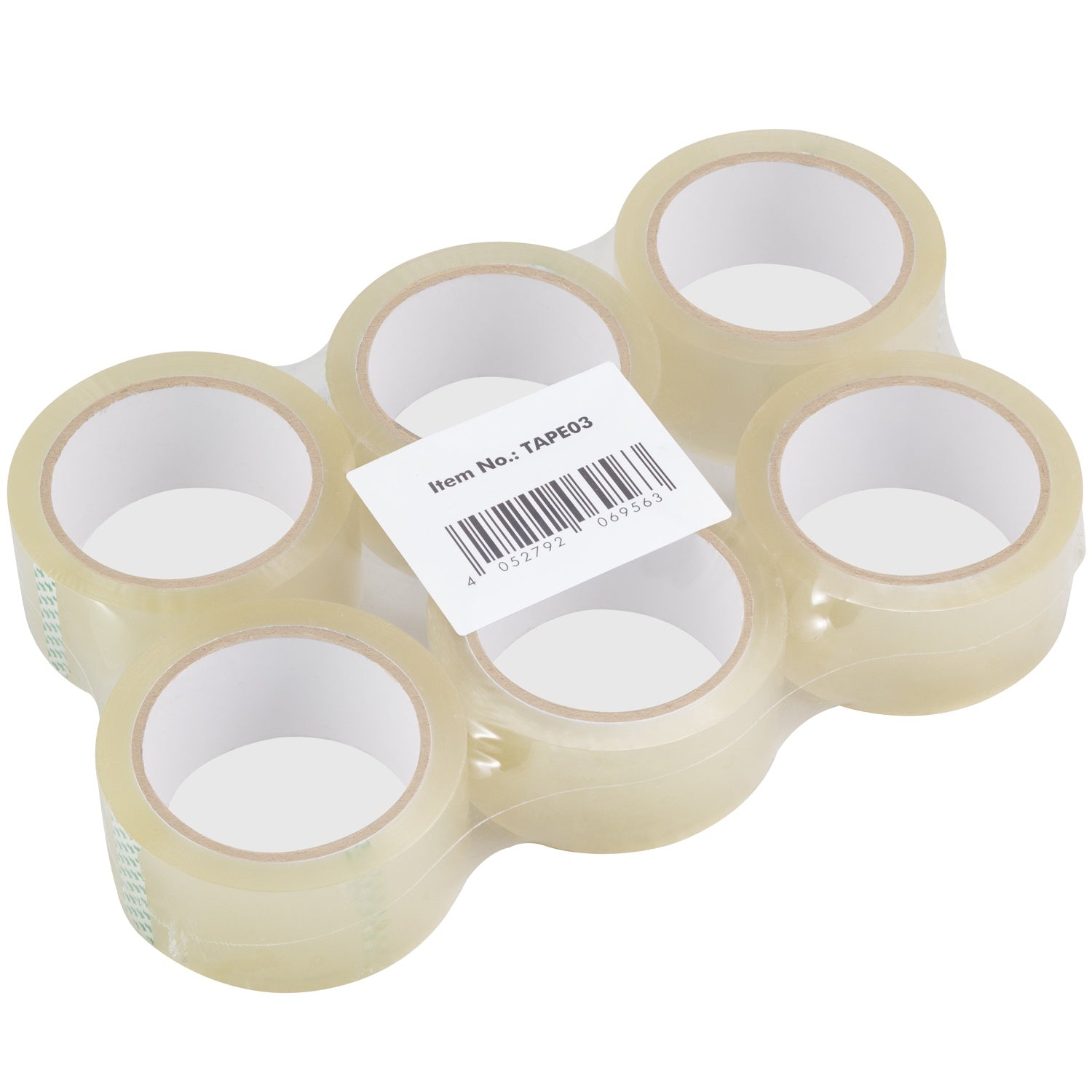 Packing tape Quiet 48 mm x 66 m Transparent 6-pack