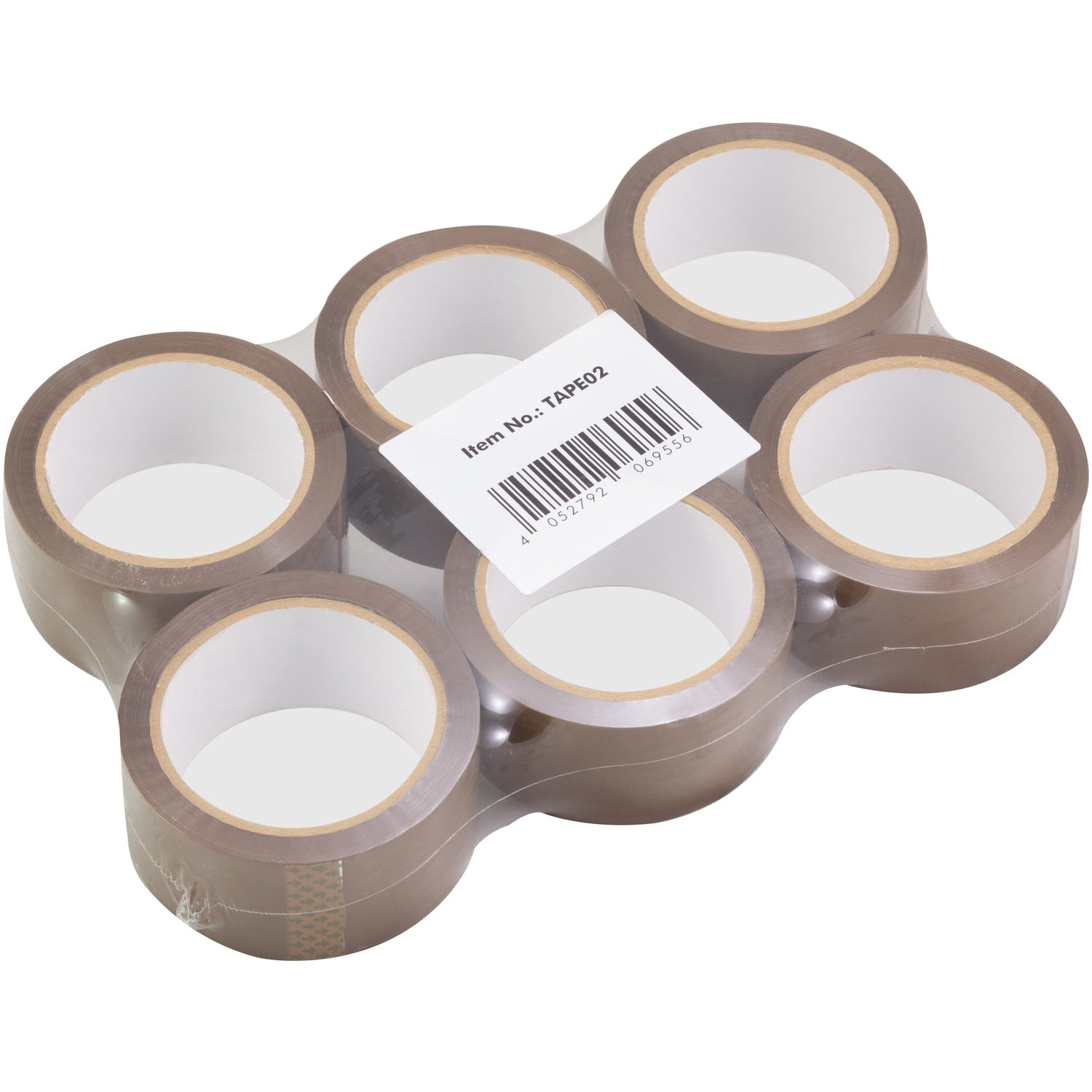 Packing tape Silent 48 mm x 66 m Brown 6-pack