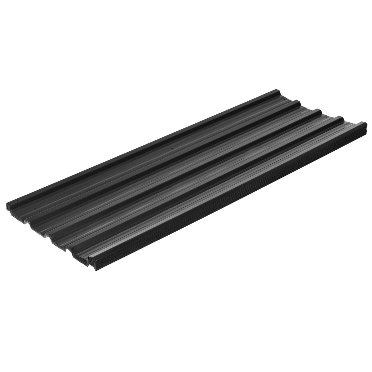 Pack of 12 trapezoidal sheet metal 129 x 45 cm 7 m² galvanized roof sheet 0.25 mm weatherproof profile sheet galvanized steel roof panels roof panels sheet steel corrugated sheet metal panels for roof tool shed carport dark gray |