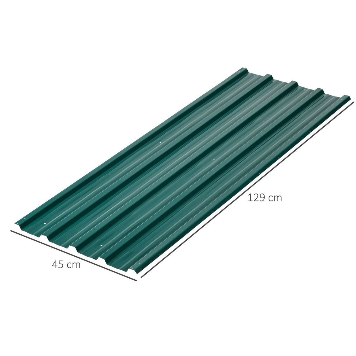 Pack of 12 trapezoidal sheet metal 129 x 45 cm 7 m² galvanized roof sheet 0.25 mm weatherproof profile sheet galvanized steel roof panels roof panels sheet steel corrugated sheet metal panels for roof tool shed carport green |