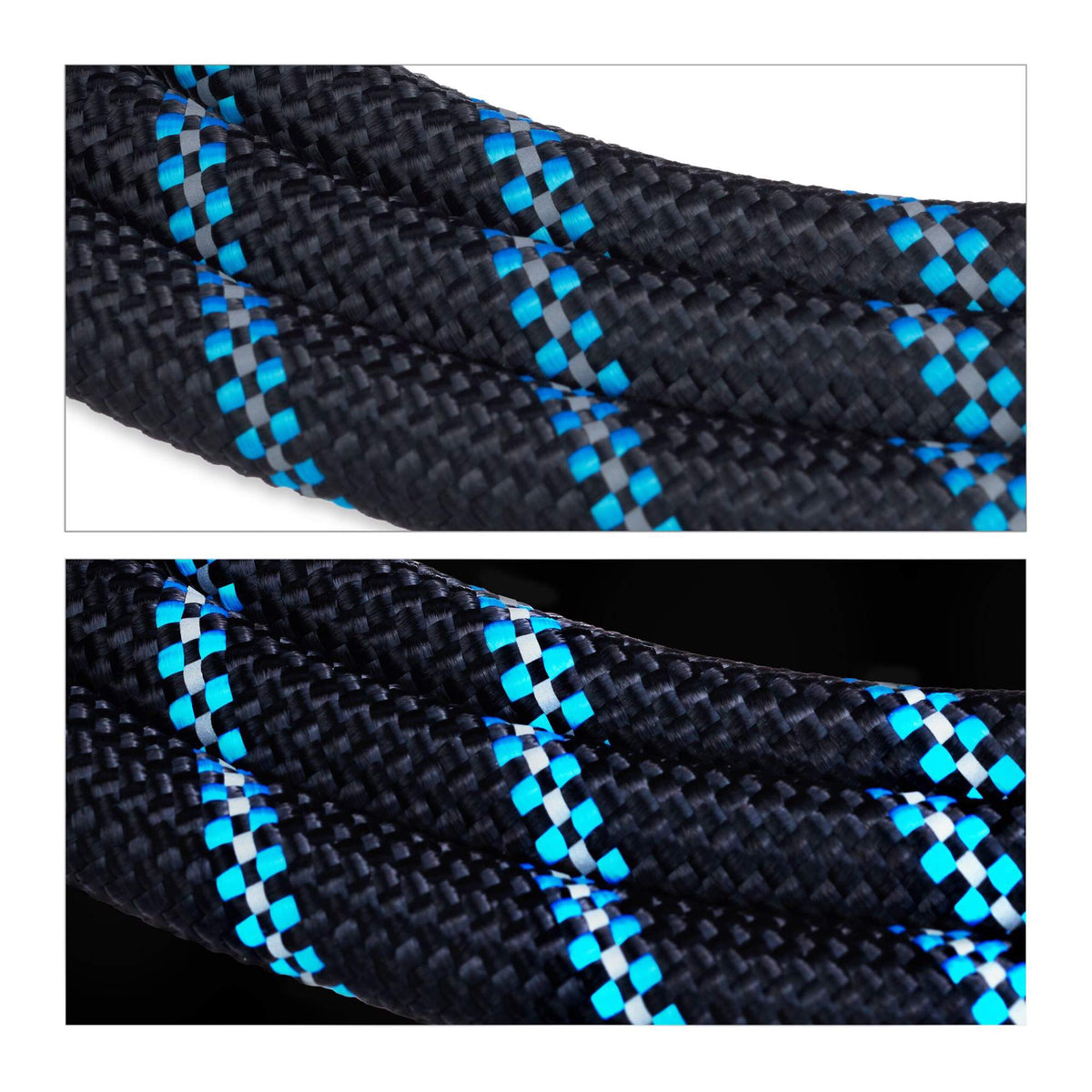 Padded dog leash black 150 cm