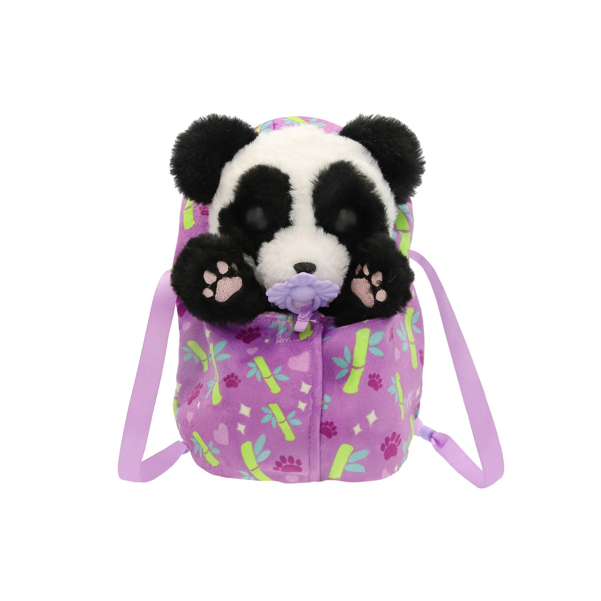 Panda Plush Toy with Blanket, Sound Functions, 24 cm