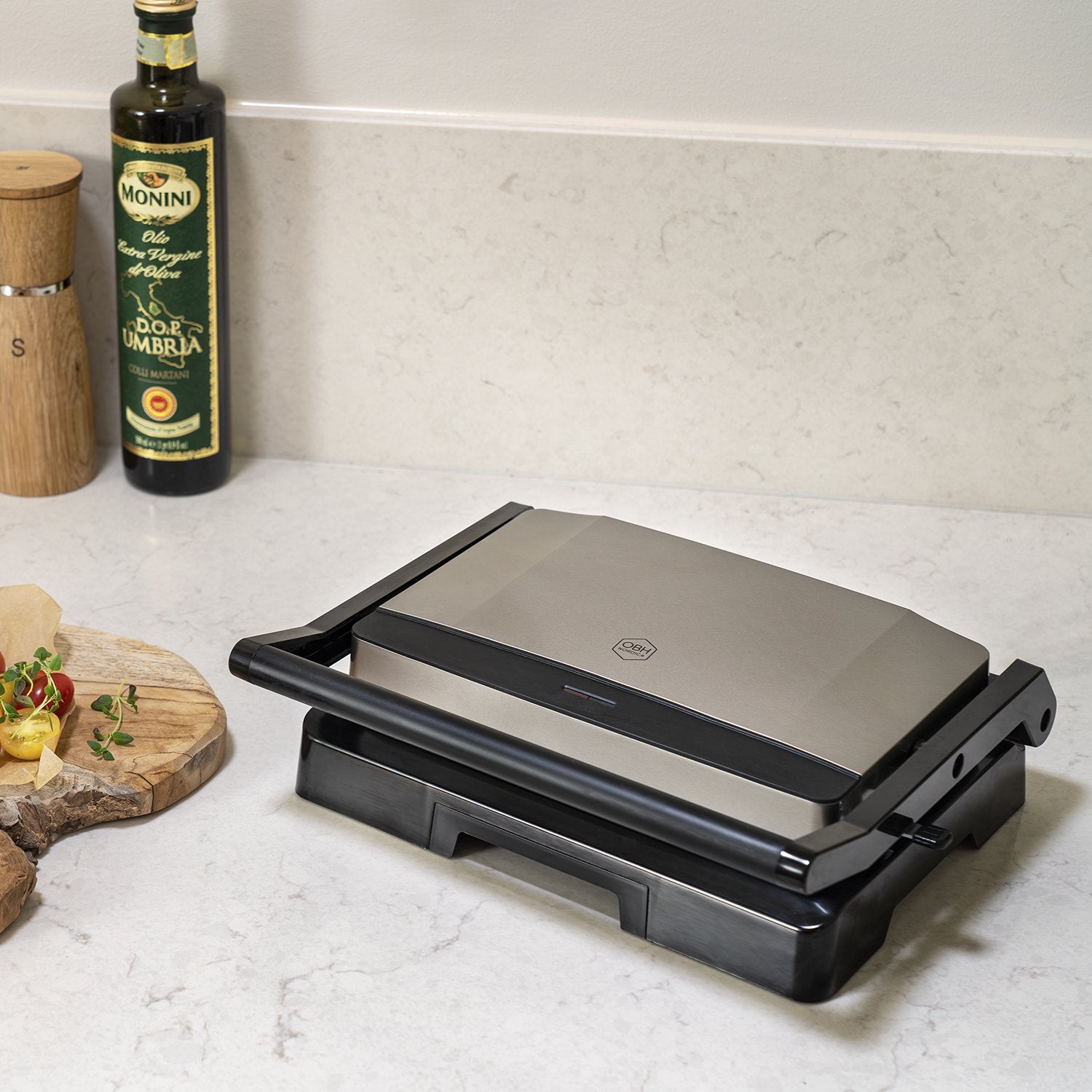 Panini Press 1000W, Ceramic Nonstick, Vertical Storage