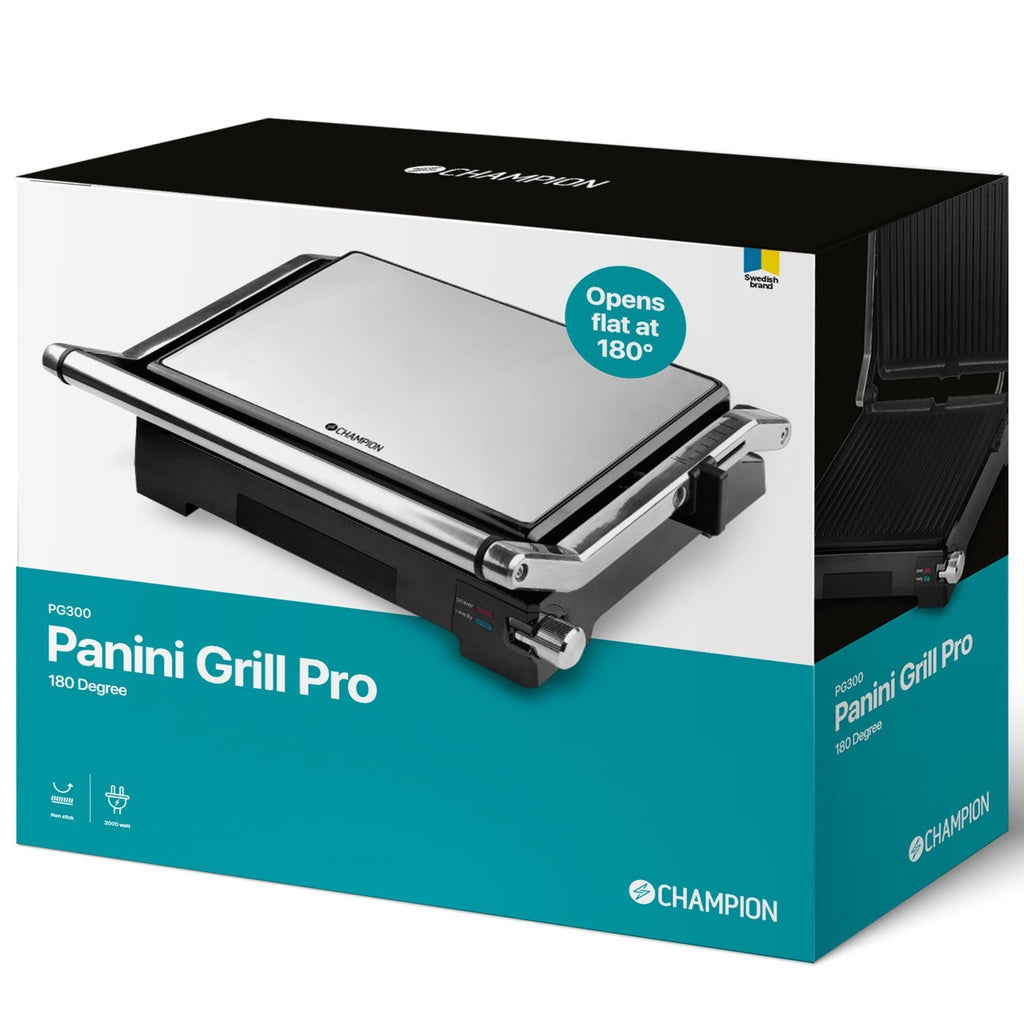Paninigrill Pro 2in1 with Table Grill 2000W PG300 Stainless