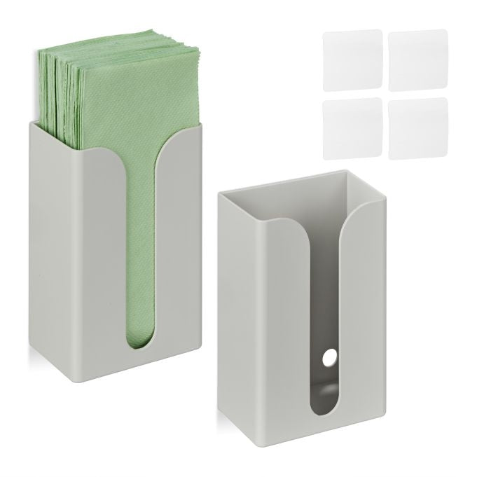 Paper dispenser for the wall in a set of 2