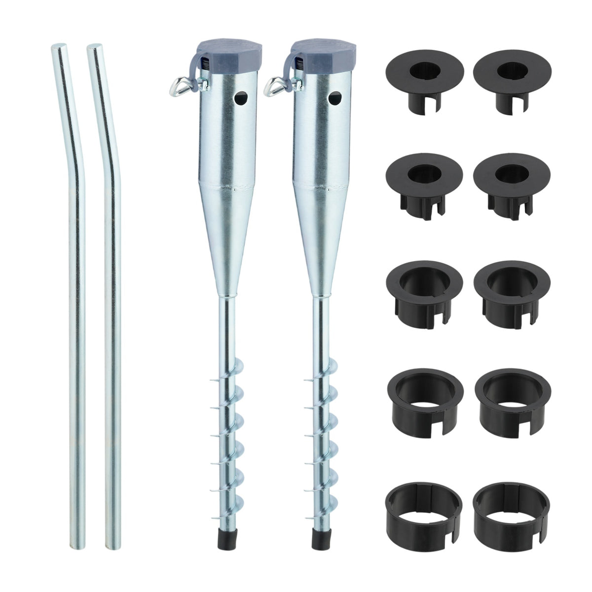 Parasol Ground Anchors, Set of 2 for Garden & Camping