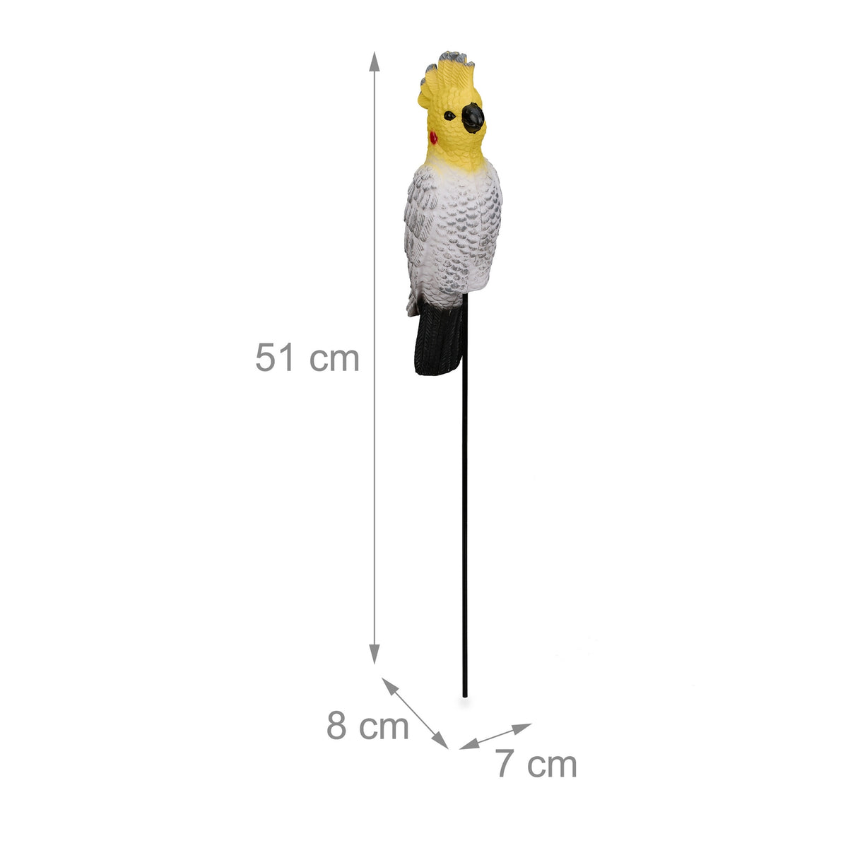 Parrot Garden Decoration with Fixing Rod, PE Material
