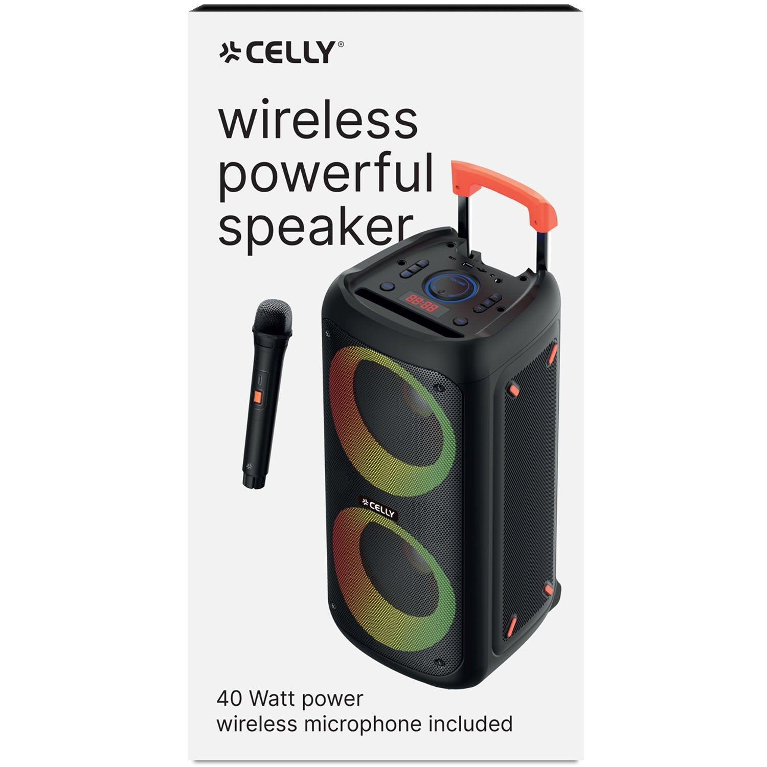Party speaker 40W + 2 wireless microphones