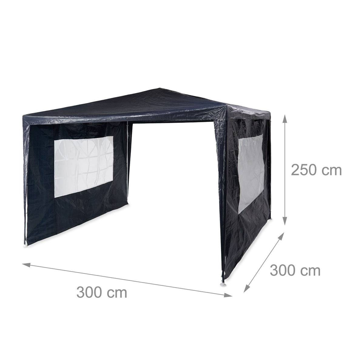 Party tent 3x3 m 2 walls