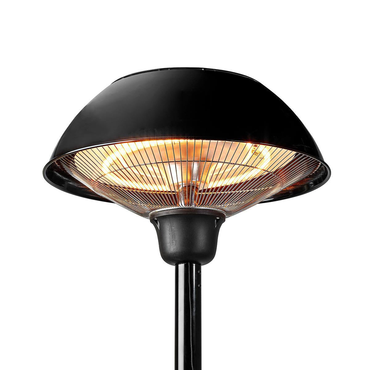 Patio Heater | 1500 W | 1 Heat Setting | Fall over protection | IP34 | Black