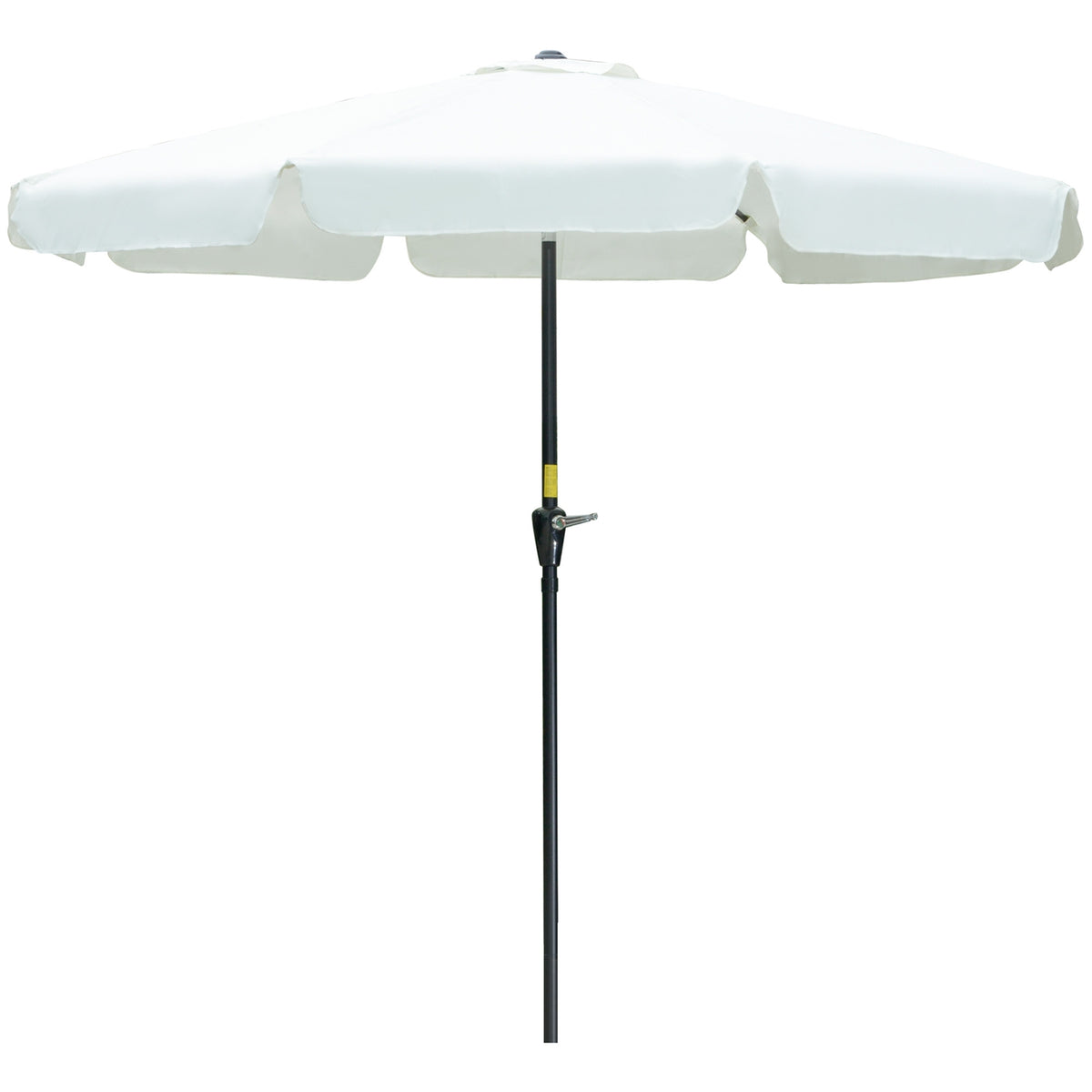 Patio Umbrella Market Umbrella Ø2.66M, Uv Protection 50+, 8 Ribs, Adjustable, Beige