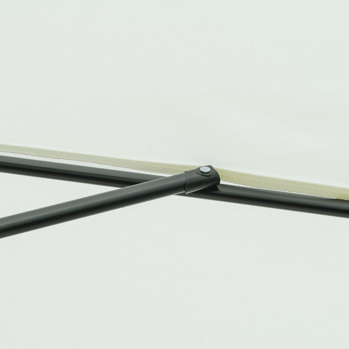 Patio Umbrella Market Umbrella Ø2.66M, Uv Protection 50+, 8 Ribs, Adjustable, Beige