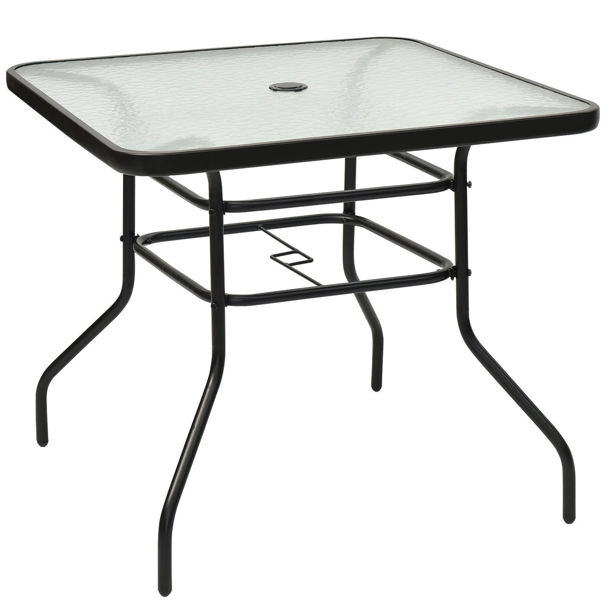 Patio table Rectangular coffee table with table top Bistro table Garden table Glass table Black