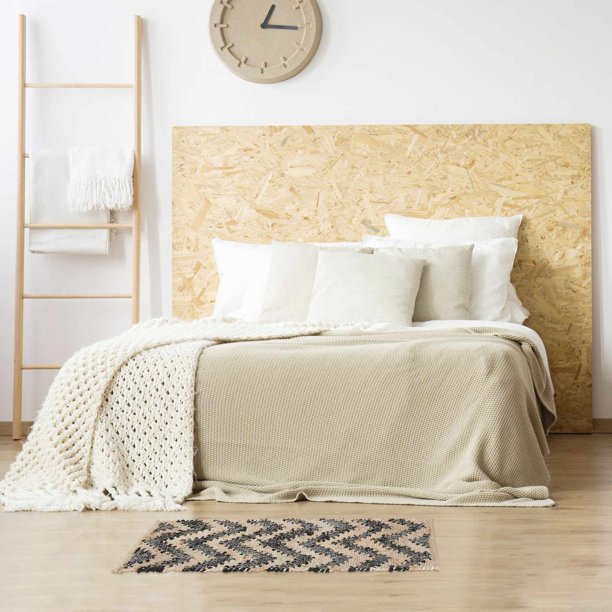Patterned jute rug 50 x 80 cm