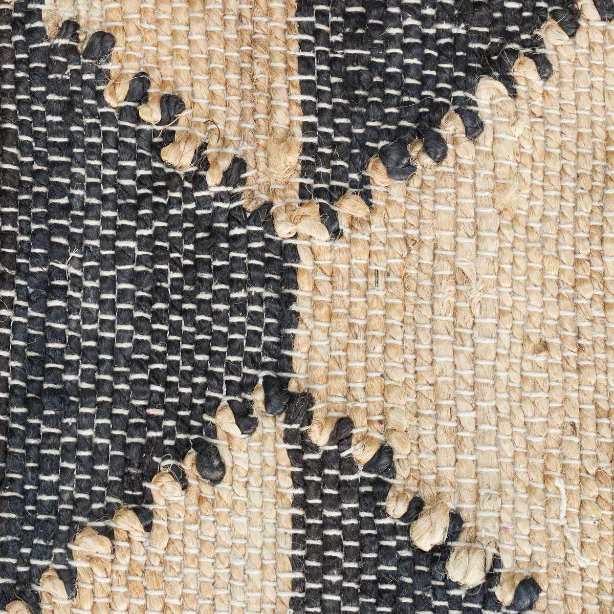 Patterned jute rug 70 x 140 cm