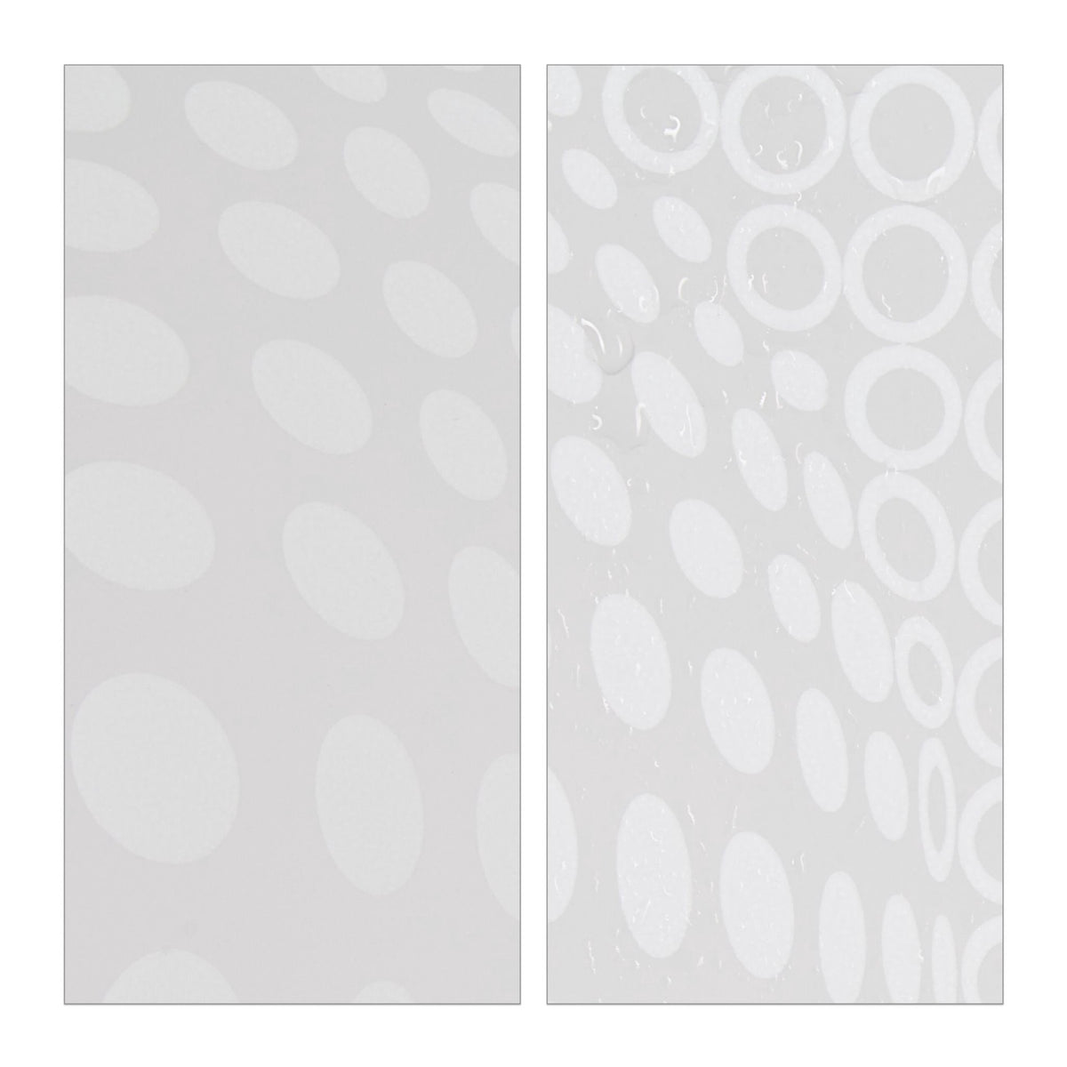 Patterned shower curtain