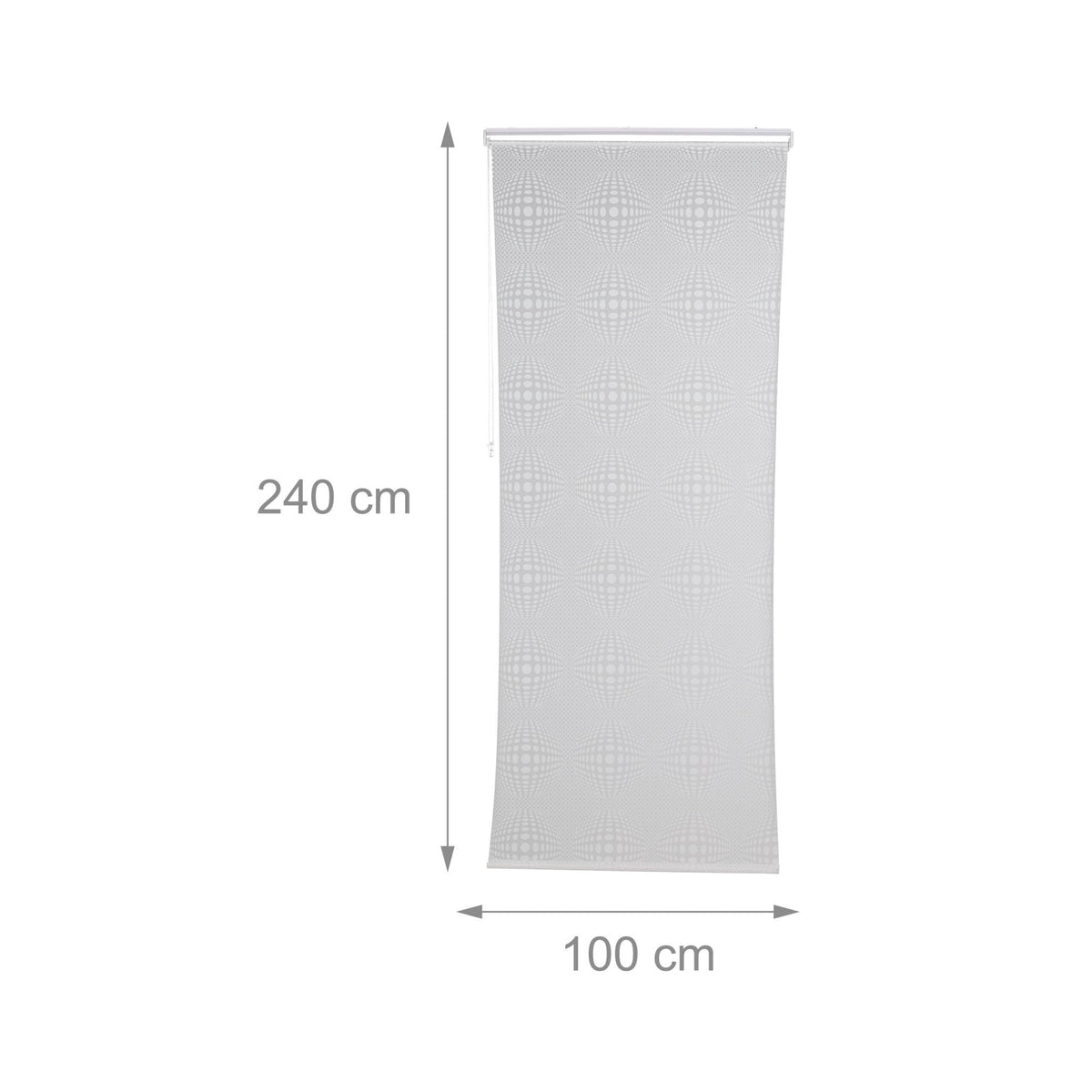 Patterned shower curtain