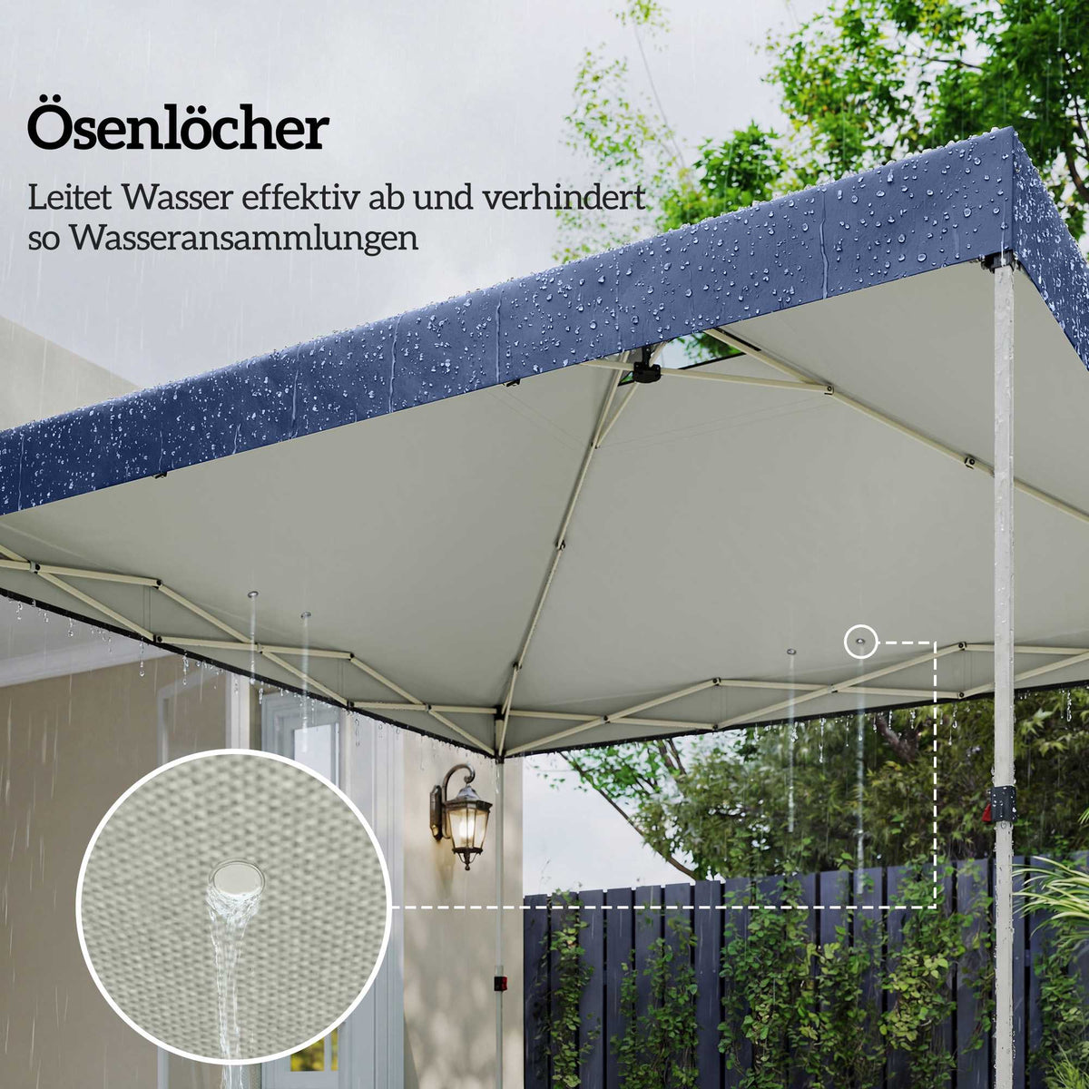 Pavilion Replacement Canopy, 300x300 cm, UV50+ Waterproof