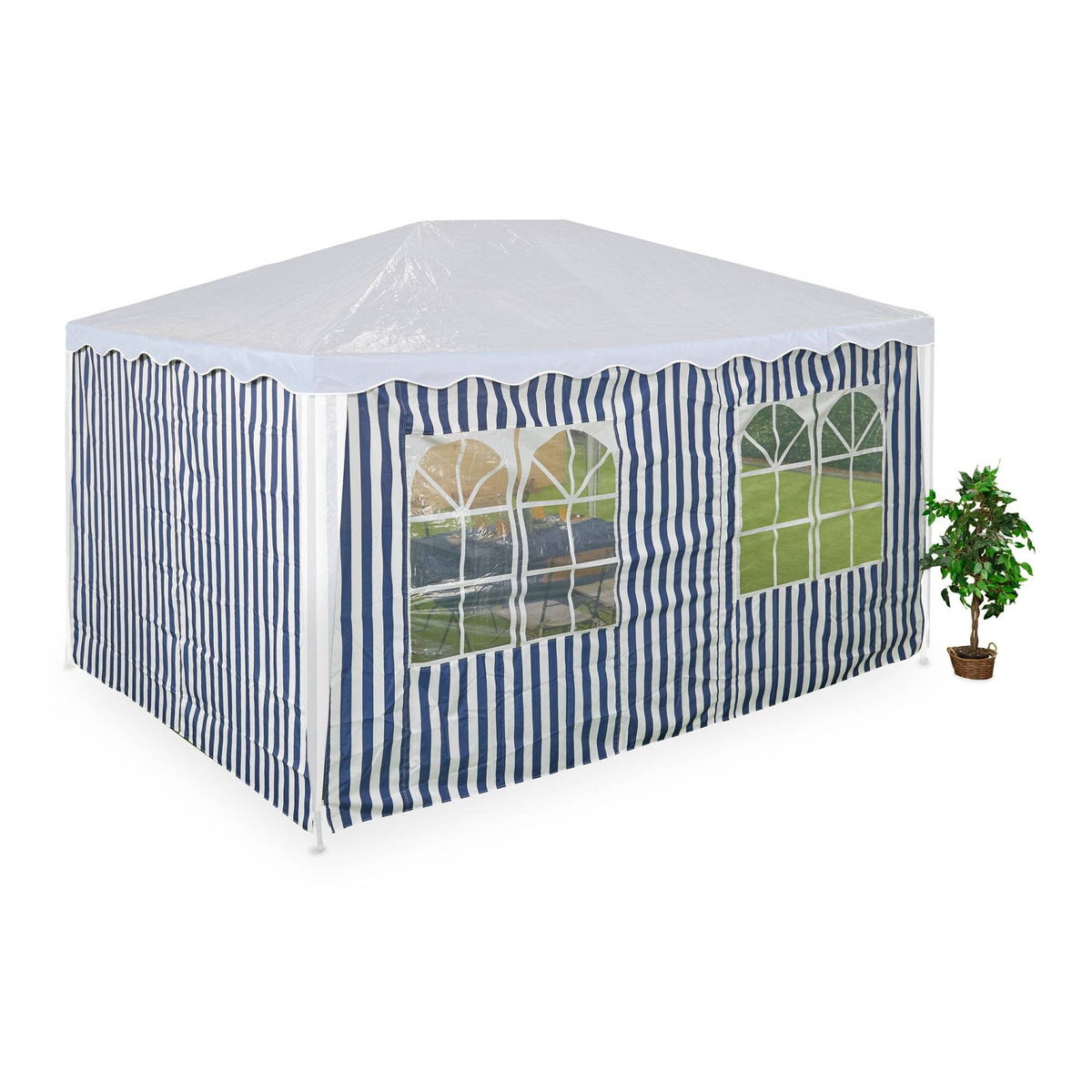 Pavilion Striped Side Panels - Set of 2