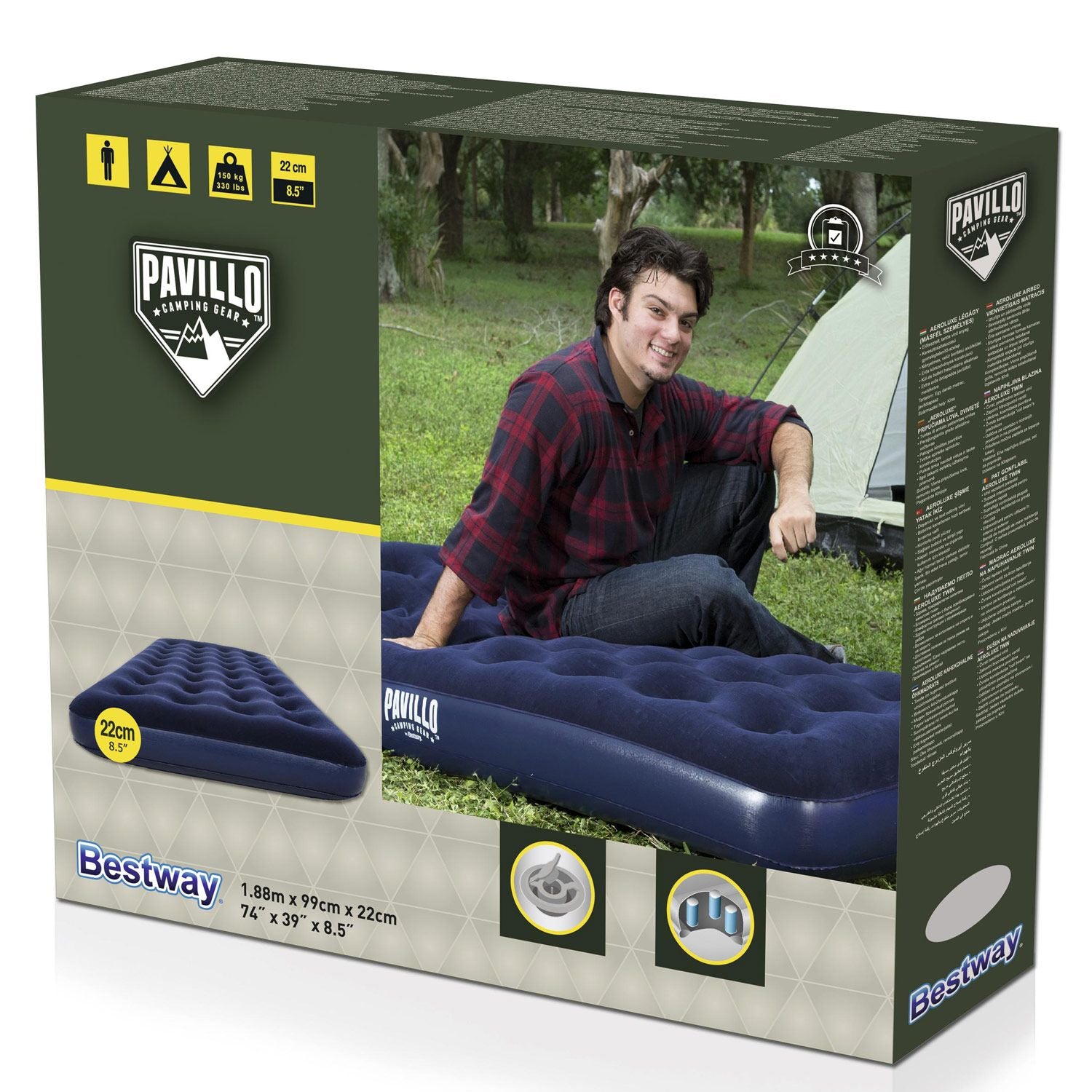 Pavillo Air mattress 1.88m x 99cm x 22cm