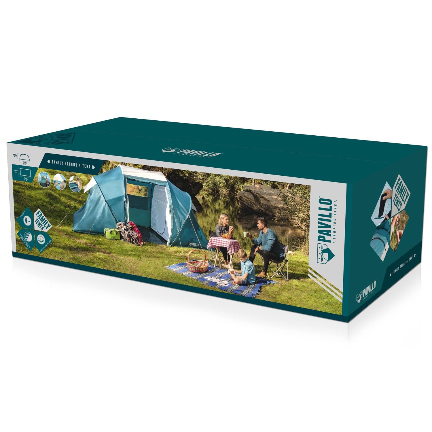 Pavillo Family Ground Tent 4 man 4.60m x 2.30m