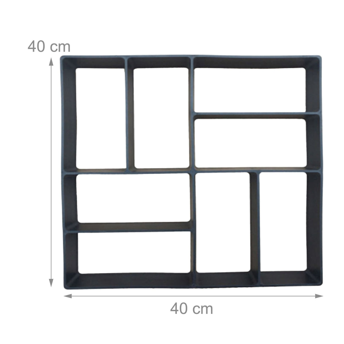 Paving Moulds Set, 40x40 cm, Reusable for Concrete