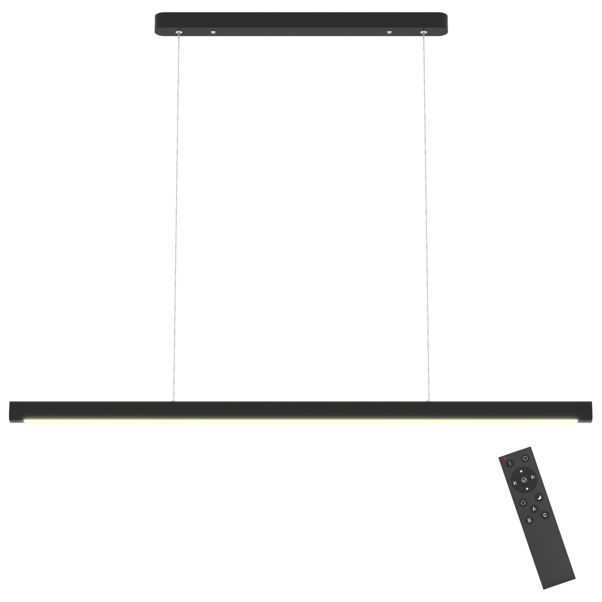 Pendant Light with Remote, Dimmable, Adjustable Color Temp