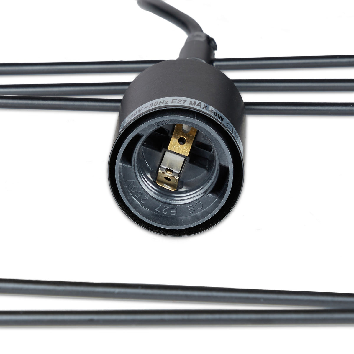 Pendant lamp square black