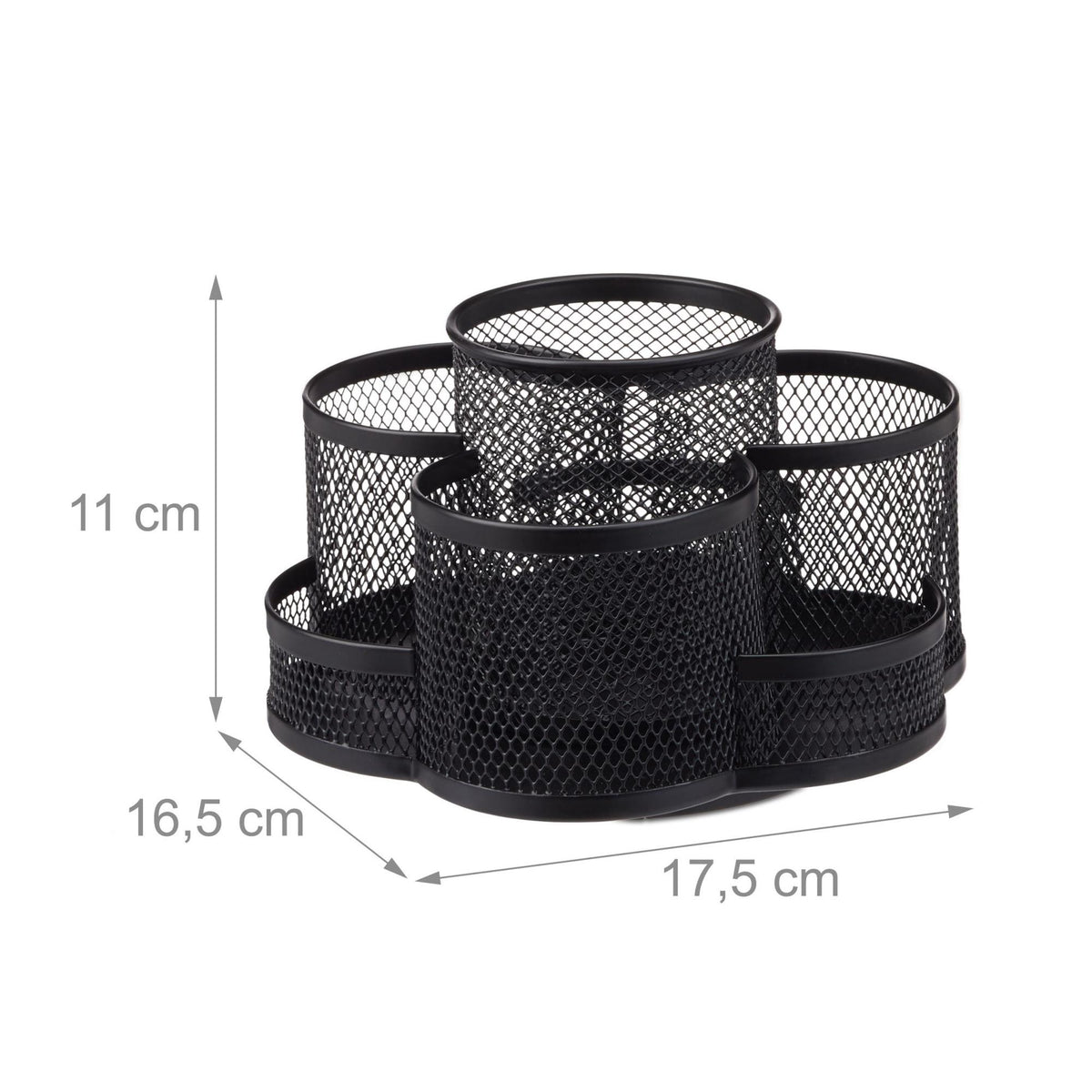 Pen holder 7 compartments metal